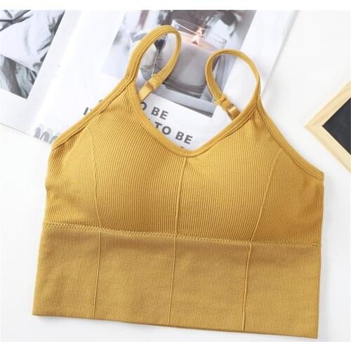 Cotton Sports Bras Women Push Up Solid Sports Bra Jogging Gym Women Sports Bra Girl Underwear Fitness Running Yoga Sport Tops