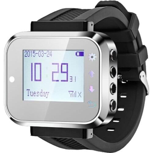 K-300PLUS 433.92MHz Watch Receiver Wireless Calling System Waiter Call Pager Restaurant Equipment Customer Service