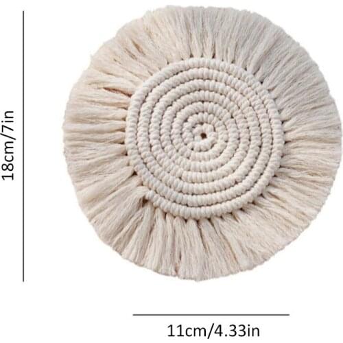 Creative Cotton Woven Rope Coaster Insulation Pads Home Decoration Table Mats Placemat Cup Coffee Tea Pad Kitchen Insulation Mat