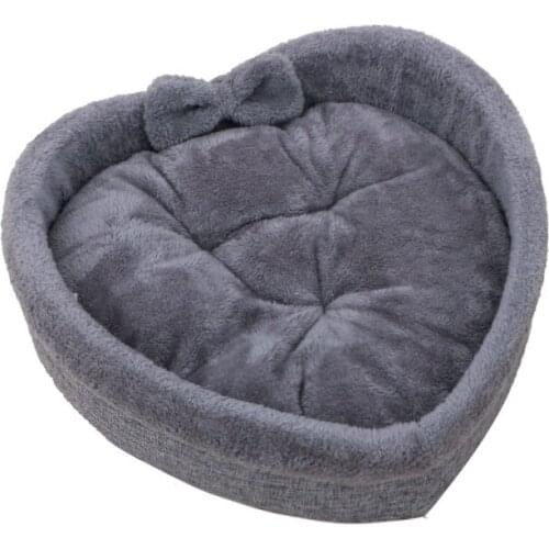Cat Bed Heart-shaped Pet Bed For Cats Dogs Winter Warm Soft Kitty Puppy Sleeping Beds Kennel Pet Nest Cat Accessories Puppy Mat
