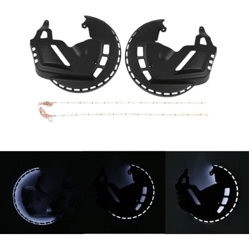 Brake Motorcycle Rotor Covers LED White Light Fit for Honda Goldwing GL1800 01-17 F6B 13-17