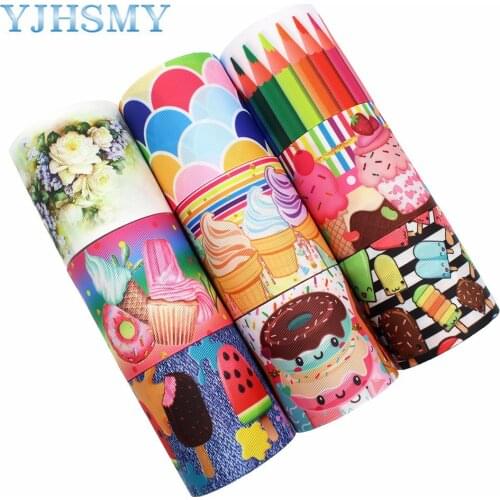 L-20704-635 3” Fun Cartoon print Pattern Ribbon , 5 yards DIY handmade hair accessories Material , Bow Decoration
