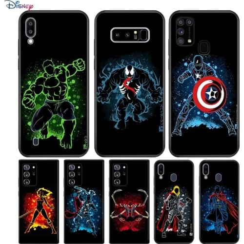 Marvel Superhero For Samsung Galaxy Note 20 10 9 8 Plus Ultra Lite M31 M31S M10 M20 M02 M30 M40 Soft Phone Case