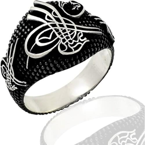 925 Silver Traditional Ottoman Style Men Rings