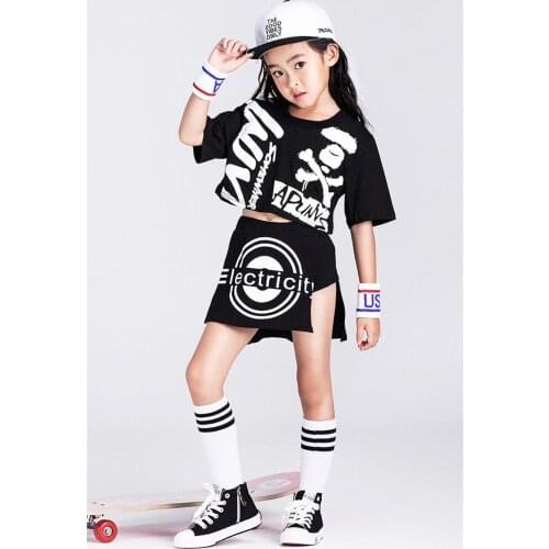 New Childrens Jazz Dance Costumes Modern Dance Suit Girls Hip Hop HIPHOP Hip Hop Performance Suit