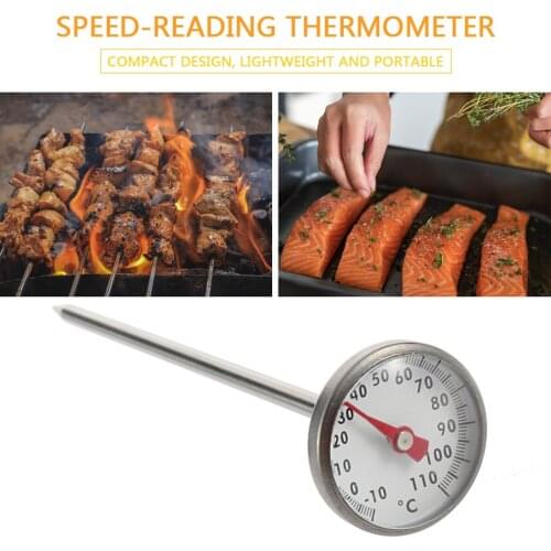 New Stainless Steel -10~110 Celsius Degree Kitchen Cooking Quick Response Instant Read Craft Thermometer Meter Measurement Tools