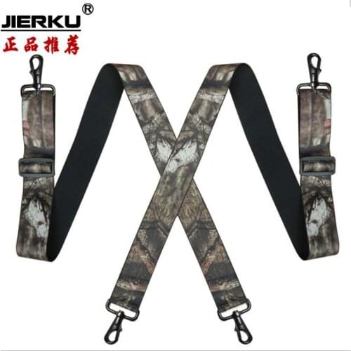 JIERKU Camouflage Suspenders Mans Braces Male Vintage Outdoor Straps Bretelles adult Hook Suspensorio Ligas Tirantes 5*120cm