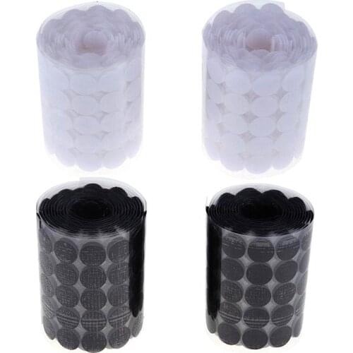 10/15/20/25/30/mm Self Adhesive Fastener Tape Dots Hook and Loop Magic Nylon Sticker Flex with Glue DIY Accessory 50Pairs/lot