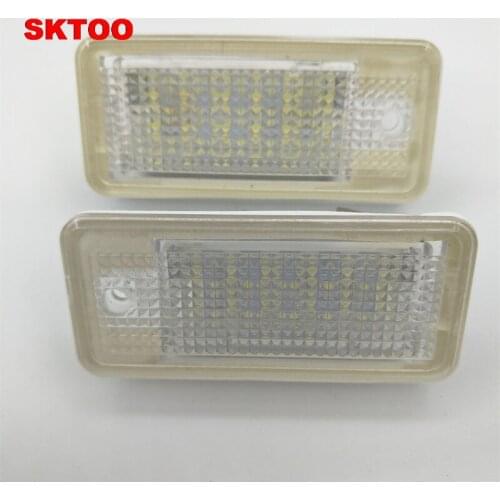 SKTOO 18 LED 6000K License Number Plate Light Lamp For Audi A3 S3 A4 S4 B6 B7 A6 S6 A8 Q7 NO Canbus Error