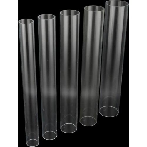 1 Pc 48~50cm Length 50/60/70/75/90mm Highly Transparent Acrylic Pipe Fish Tank Aquarium Irrigation Pipe Tube