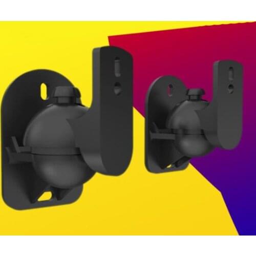 2pcs Universal SW - 03B 5KG Black ABS Plastics Wall Mounted Bracket For Speaker And Loudspeaker Box