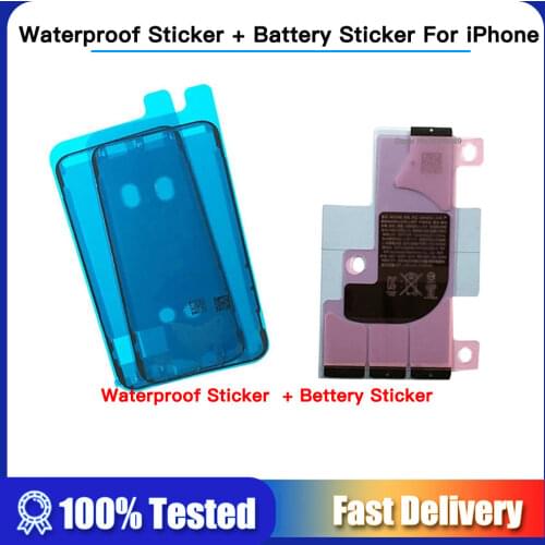 Waterproof Seal Adhesive Sticker + Battery Adhesive Sticker for iPhone 6S 7 8 Plus X XS MAX LCD Waterproof Frame Bezel Seal Tape