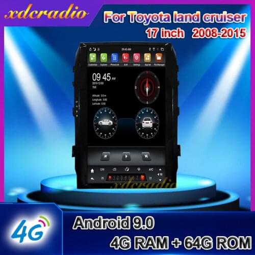 Xdcradio 17" Android 9.0 For Toyota land cruiser Car Radio Automotivo head unit Car Multimedia Player Auto GPS Navigation Stereo