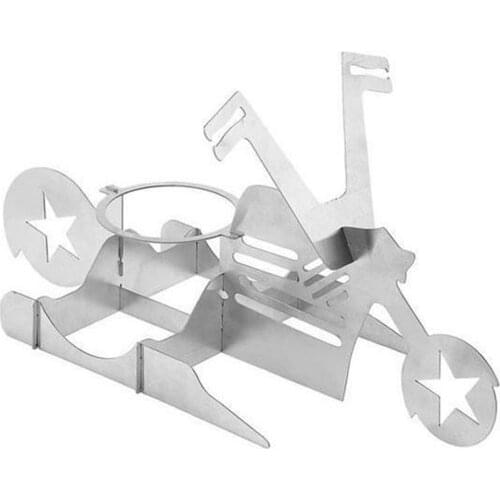 BBQ Chicken Stand Beer Funny American Motorcycle Stainless Steel Rack Tools Funny Roast Chicken Rack Grilling Roast Rack