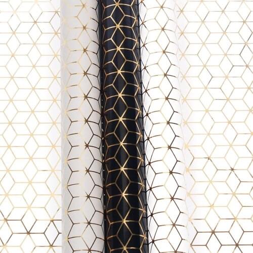 10pcs/lot Golden Geometric Pattern Paper Christmas Gift Wrapping Paper New Year Gifts Boxes Packaging Paper DIY Crafts Supplies