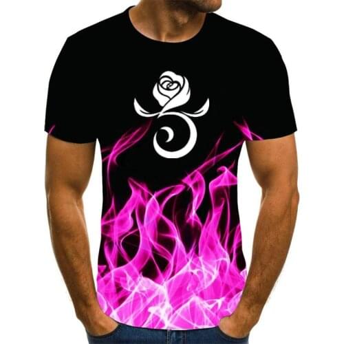 2021 mens casual T-shirt short sleeve printed top o-neck slim 3D T-shirt summer mens clothing T-shirt free shipping size 6XL