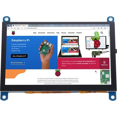New 5 inch 800x480 USB HDMI Capacitive Touch Screen LCD Display Monitor For Raspberry Pi