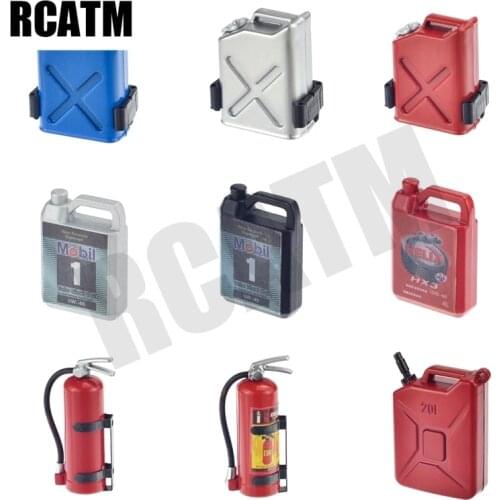 Tank Motor Oil Box Fire Extinguisher For 1/10 RC Crawler Car TRX4 TRX6 G63 G500 D90 Axial Scx10 III Tamiya VS4 RC Decoration
