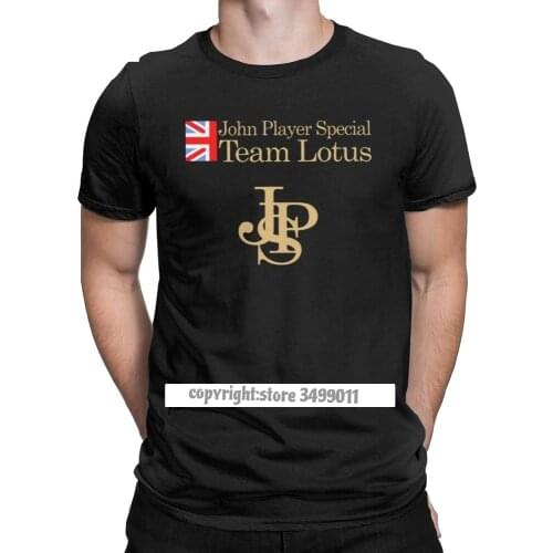 Unique John Player Special Team Lotus Tops T Shirts Men Premium Cotton T Shirts John Player Team Car Helmet Camisas Tee Shirt