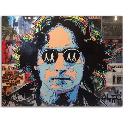 Canvas Painting Rock Musician John-lennon Art Print Nordic Poster Wall Art Pictures for Living Room Home Decor