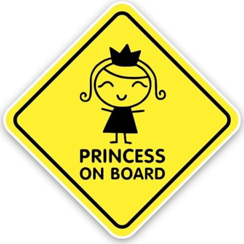 Creative and Beautiful Princess Crown Bumper Stickers Car Paper Stickers Pvc Personality Auto Body Decals Beautifully Decorated