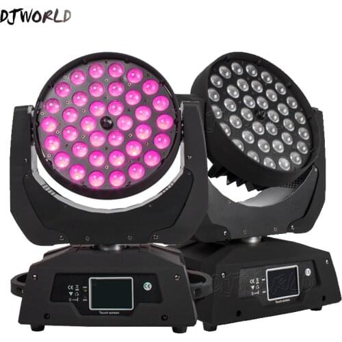 DJWORLD Pro Inno Color LED Zoom Wash 36X18W RGBWA+UV Moving Head Lyre Beam Professional DJ disco Lights For Stage