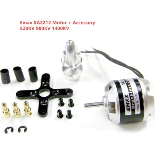 Emax XA2212 820KV 980KV 1400KV Brushless Motor With Motor Accessories Set RC Motor For RC Models Helicopter
