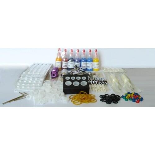 Beginners tattoo kit permanent makeup gun kit body art steel body piercing tool professional piercing kits