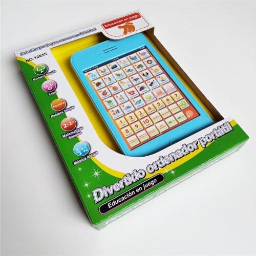 Spanish Language learning machine toys Music Talk Español Alphabet Reading Machines For Children Educational Toy 1