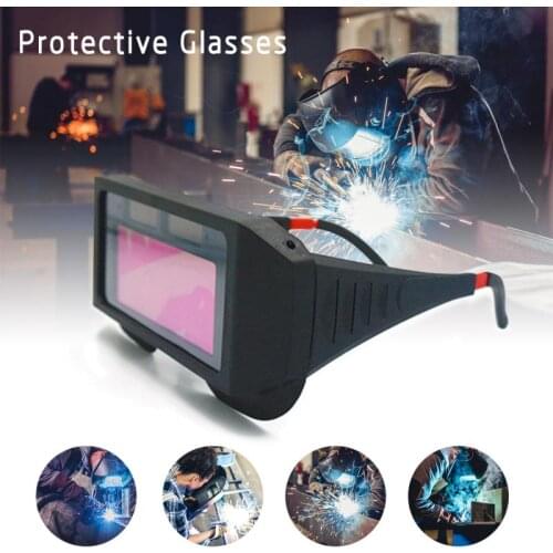 Solar Powered Auto Darkening Electric Welding Protective Eyepiece Adjustable Welding Mask Glasses Helmet Eyes Protective