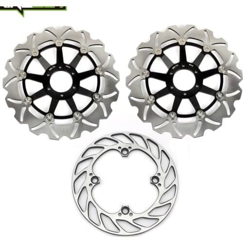 BIKINGBOY Front Rear Brake Discs Disks Rotors VTR1000F Firestorm Super Hawk 97-07 CBR 900 RR 94-97 CBR 600 F SuperSport F3 95-98