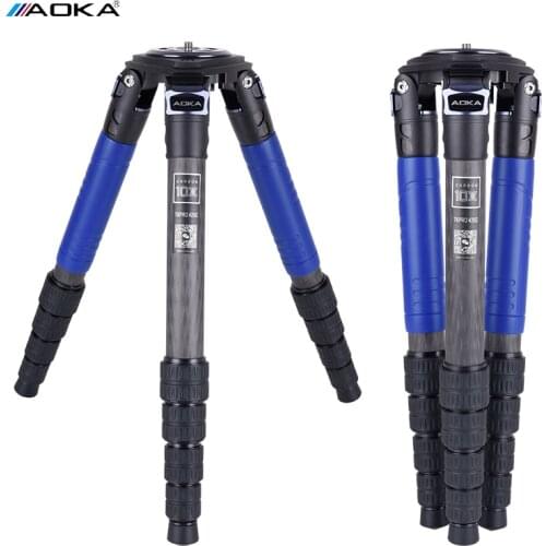 AOKA TKPRO425C Professional Heavy Load Carbon Fiber Video Camera Tripod for Bird Watching