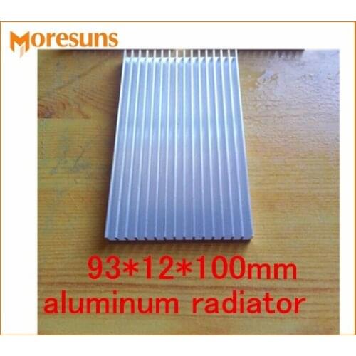 Fast Free Ship 2pcs/lot Electronic radiator width 93mm,high 12mm,length 100mm heatsink 93*12*100mm aluminum radiator
