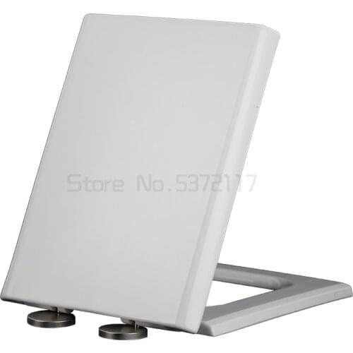 Toilet seat Square soft Close Quick Release above installation Length 425 to 450mm,Width 350 to 360mm GBP17294PF