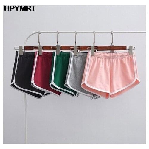 Sports Shorts Women Summer 2021 New Candy Multicolor Skinny Shorts Casual Lady Elastic Waist Beach Sexy Short Pants Bottoms