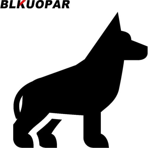BLKUOPAR for German Shepherd Car Stickers Sunscreen Fashionable Decals Trunk Motorcycle Helmet Occlusion Scratch Car Styling