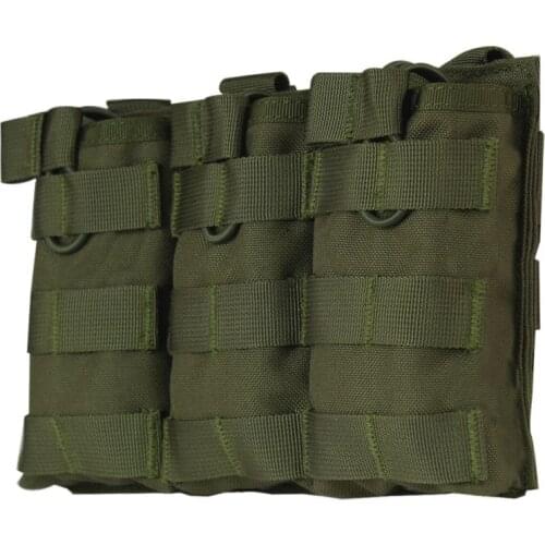 MOLLE Open-Top Triple Magazine Pouch FAST AK AR M4 FAMAS Mag Pouch Airsoft Military Paintball Equipment Outdoor