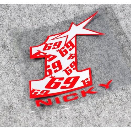 Motosport Nicky Hayden No.1 sticker reflective vinyl motocross race decals motorcycle sticker superbike for helmet phone