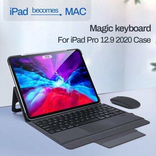 Magic Keyboard For iPad Pro 12.9 2020 With Bluetooth Mouse Tablet Wireless Keyboard For iPad Pro 12.9 Inch Stand Protective Case