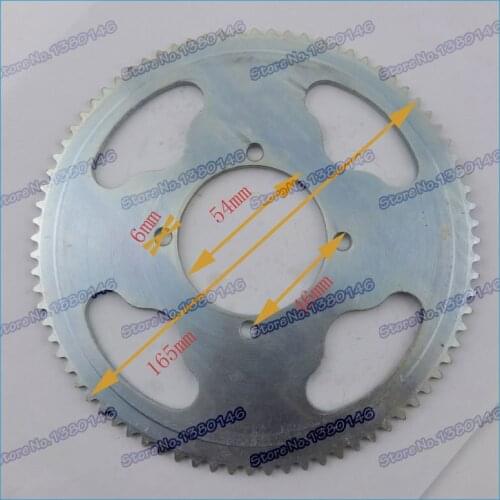 Rear Sprocket 25H 80Tooth For 47cc 49cc Minimoto Gas Petrol Goped Scooters Pocket Bike Chopper Mini ATV Quad
