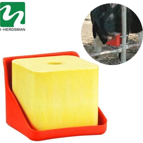 1 Pcs Thick Cow Cattle Sheep Lick Brick Tray Salt Brick Tray Support Lick Salt Brick Frame Box Durable Livestock Equipment