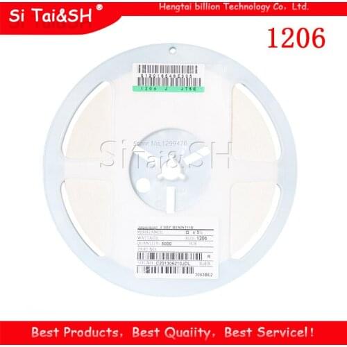 100PCS 1206 SMD Resistor 1% 100K ohm chip resistor 0.25W 1/4W 104