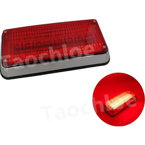 1x 12v 24v led flash Red strobe lights for ambulance pumper engines lamps police patrol Perimeter lights 198x90x38mm