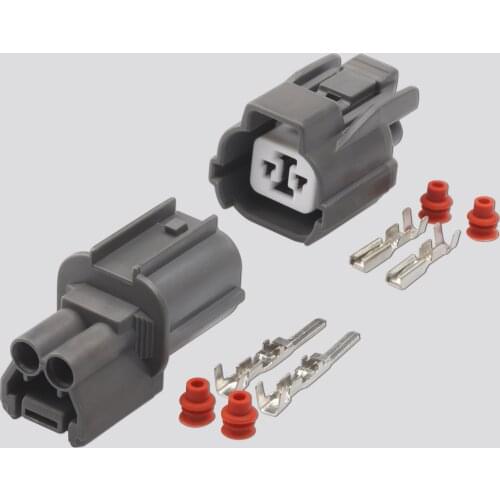 5/10Sets 6189-0129 2 Pin Automotive Male Female Cable Horn Wire Connector For Excelle BYD BUICK Honda CITY Rear Door Lock Motor