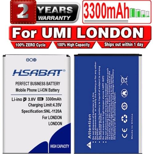 HSABAT 3300mAh UMI LONDON Battery for UMI LONDON Batteries