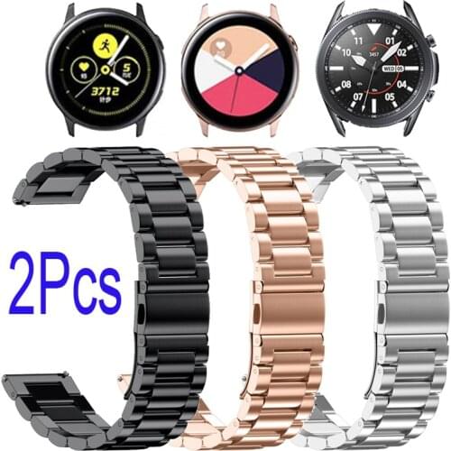 Milanese Stainless Steel Strap For Samsung Galaxy Watch Active 3 2 41mm/45mm/44mm/40mm/42mm/46mm Watchband 20mm/22mm Bracelet