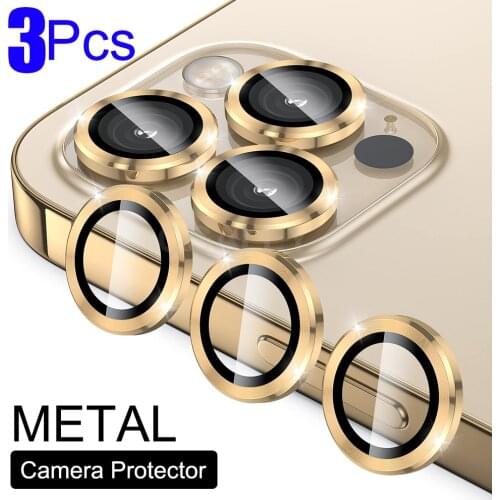 3Pcs Case For iPhone 12 Pro Max Case Diamond Camera Lens Protector For iPhone 11 Pro Max 12 Pro Tempered Glass Screen Protector