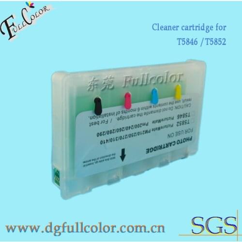 Free shipping T5846 cartridge cleaner Refill ink cartridge with clean liquid For Epson printer PM200 PM225 PM240 PM260 PM280