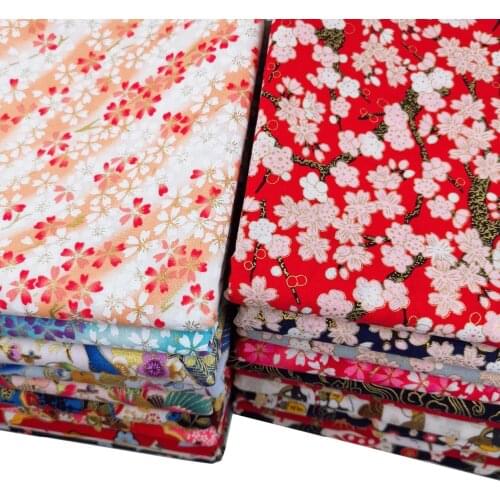 DIY sewing tablecloth craft quilting handwork home decor cotton satin reactive print bronzed style Plum blossom cats fabric