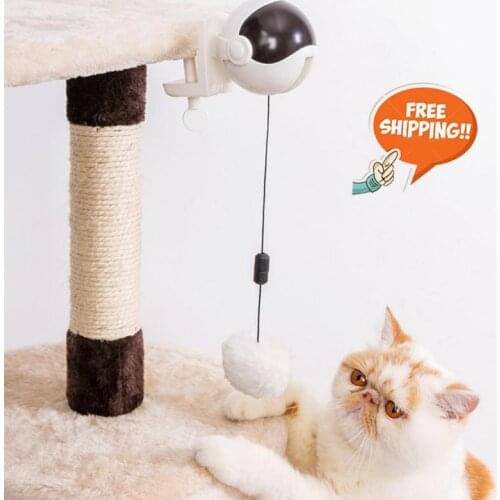 Electric Automatic Lifting Cat Ball Toy Interactive Puzzle Smart Pet Cat Ball Teaser Toys Pet Supply Lifting Balls Electric